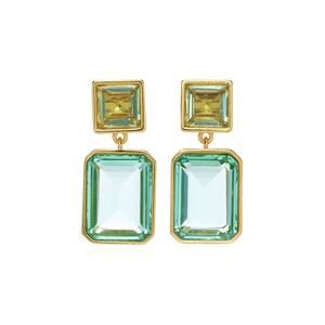 Lizzie Fortunato Lush Gold-Plated Glass Earrings - OS